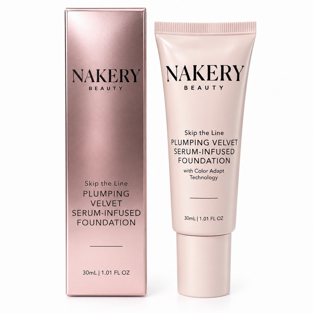 NAKERY Beauty Plumping Velvet Serum-Infused Foundation in Medium SEALED NIB